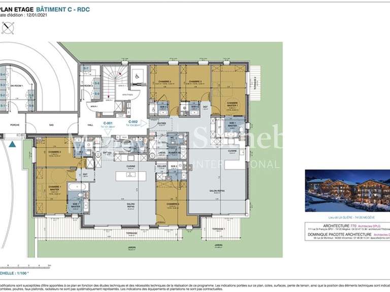 Appartement Megève - 3 chambres - 100m²