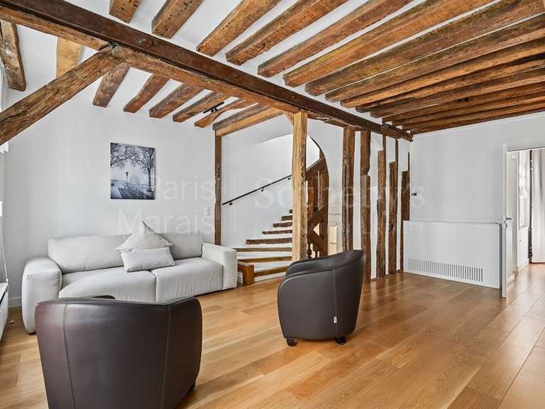 Appartement Paris 3e - 3 chambres - 99m²