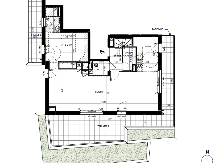 Apartment Nantes Saint-Felix - 3 bedrooms - 113m²