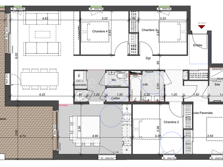 Appartement Collonges-sous-Salève - 4 chambres - 119m²