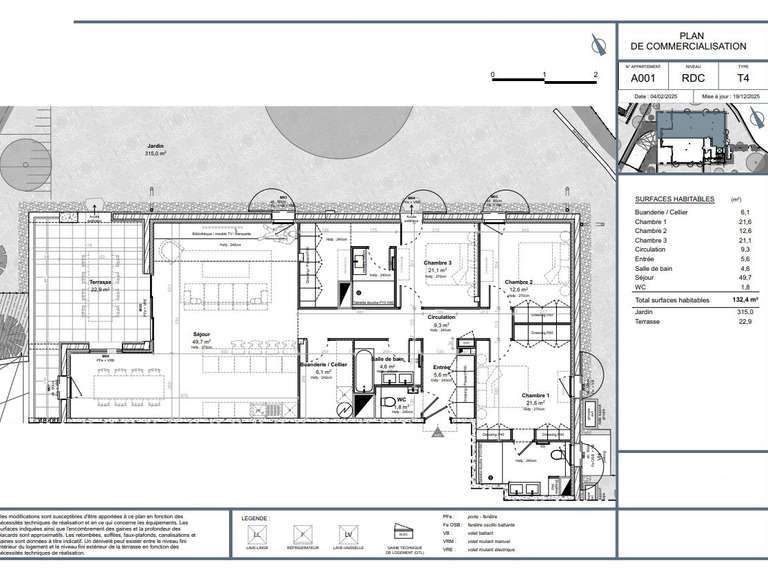 Appartement avec Vue sur mer Bidart - 3 chambres - 132m²