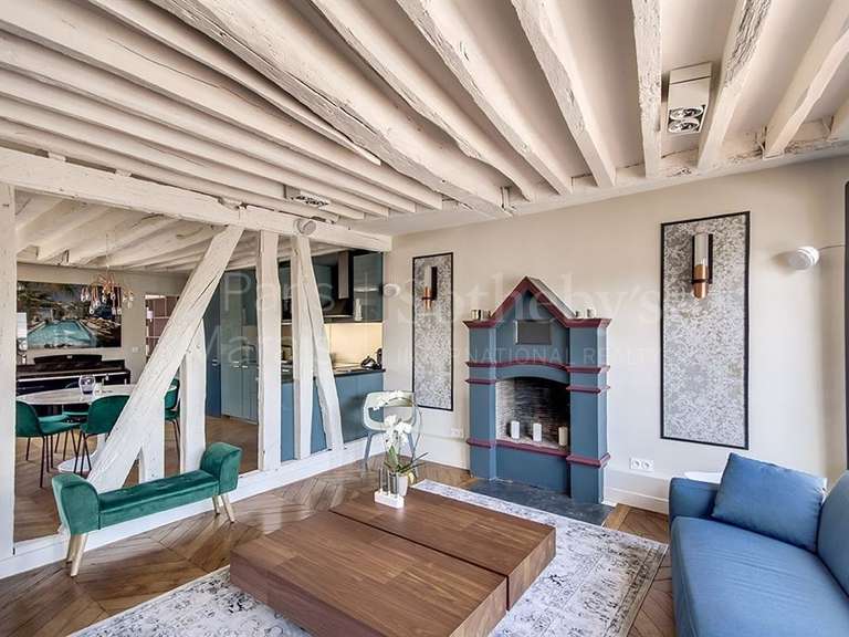 Appartement Paris 4e - 1 chambre - 72m²