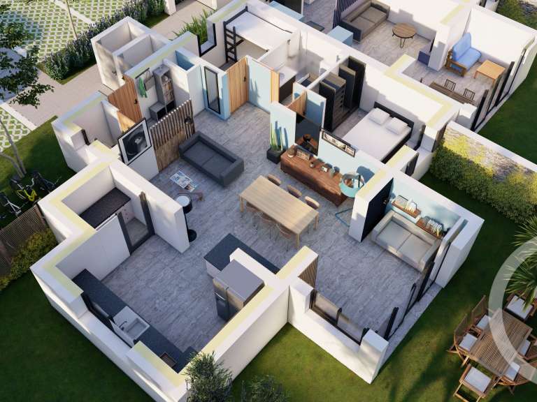 Appartement avec Vue sur mer Lumio - 2 chambres - 73m²