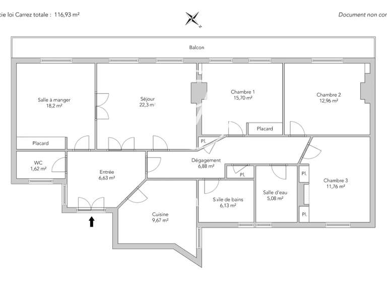 Apartment Paris 9e - 3 bedrooms - 117m²