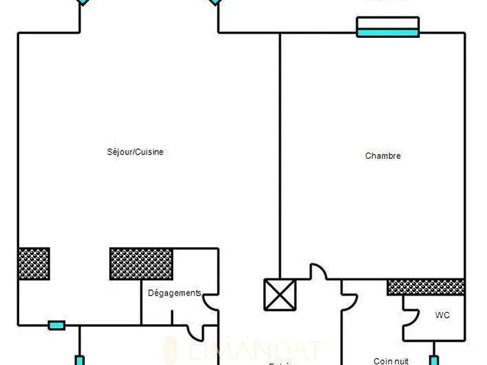 Appartement Menton - 1 chambre - 92m²