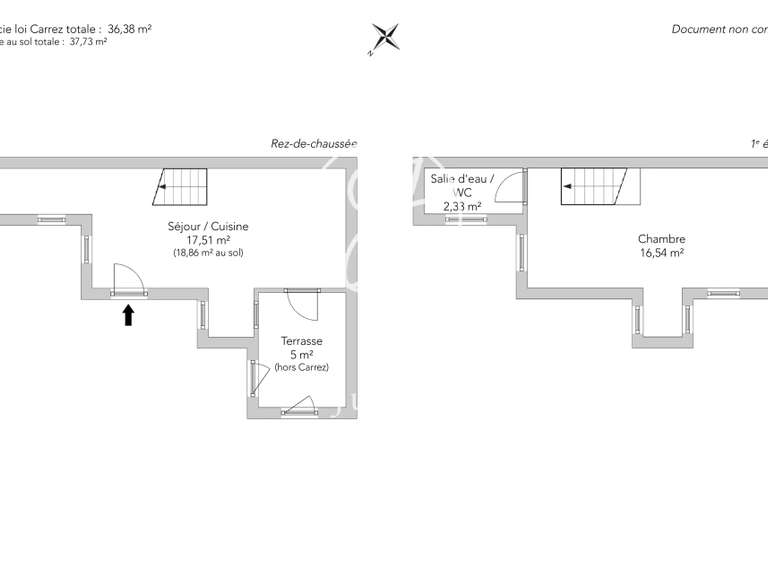 Apartment Paris 18e - 1 bedroom - 36m²