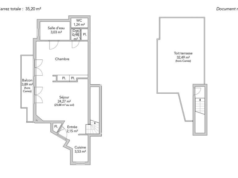 Apartment Paris 16e - 35m²