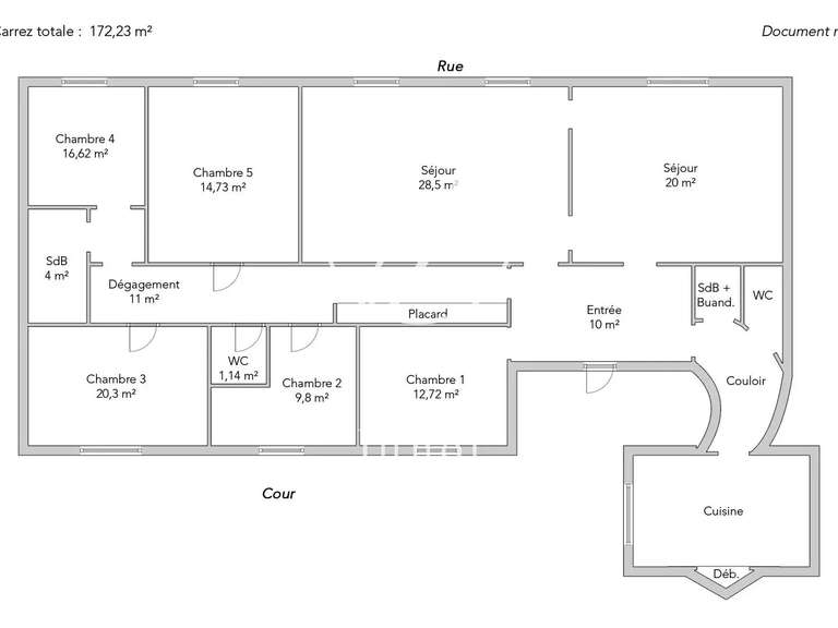 Appartement Paris 6e - 5 chambres - 172m²