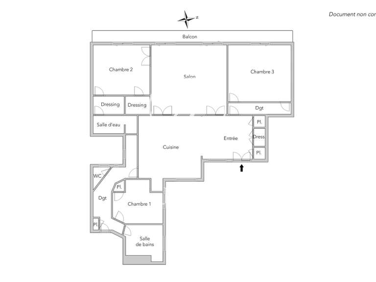Appartement Paris 10e - 3 chambres - 117m²