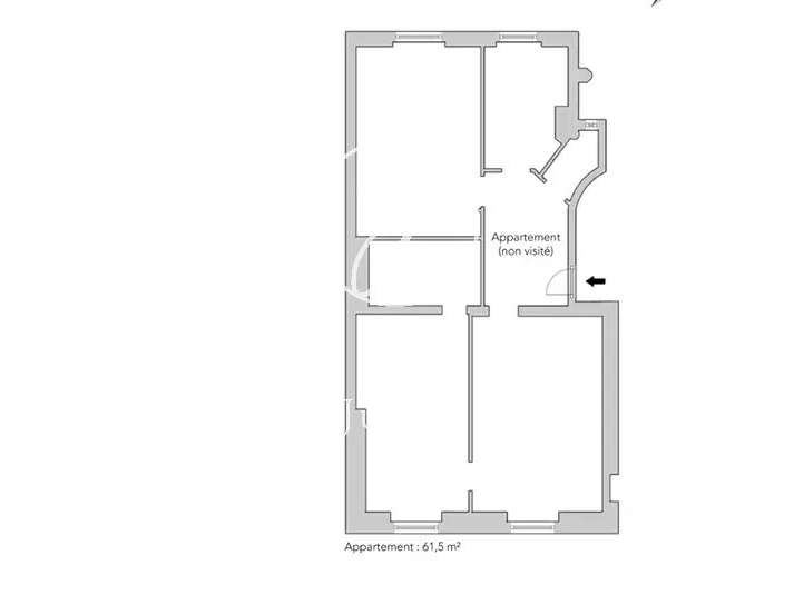 Appartement Paris 17e - 2 chambres - 62m²