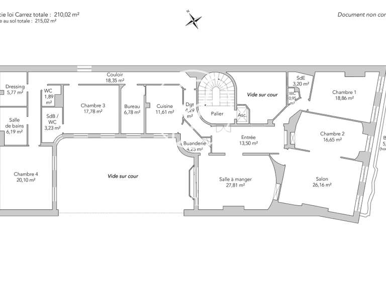 Apartment Paris 16e - 4 bedrooms - 215m²