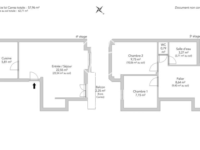 Apartment Paris 15e - 2 bedrooms - 59m²