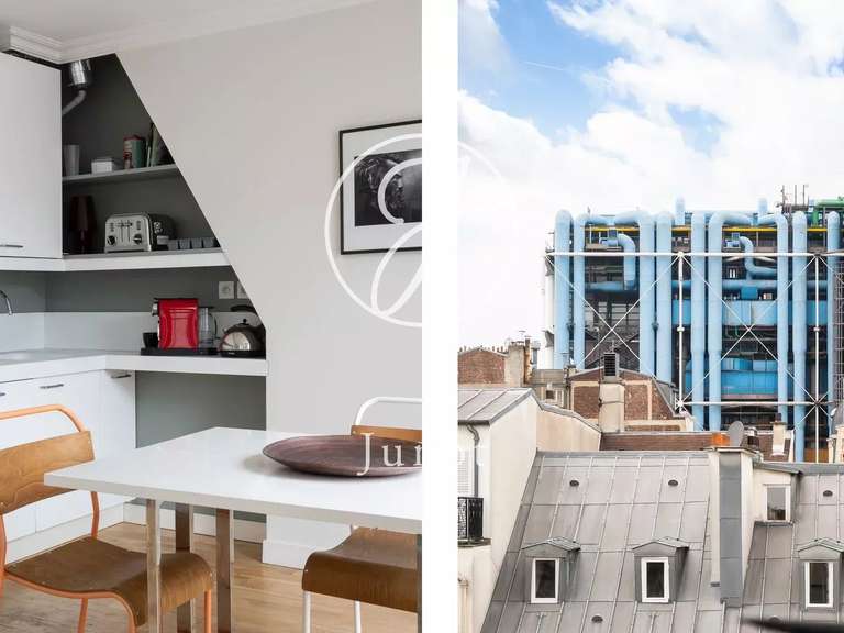 Appartement Paris 4e - 1 chambre - 51m²