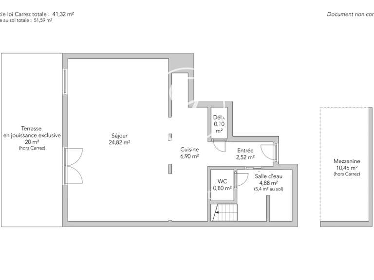 Appartement Paris 18e - 1 chambre - 41m²