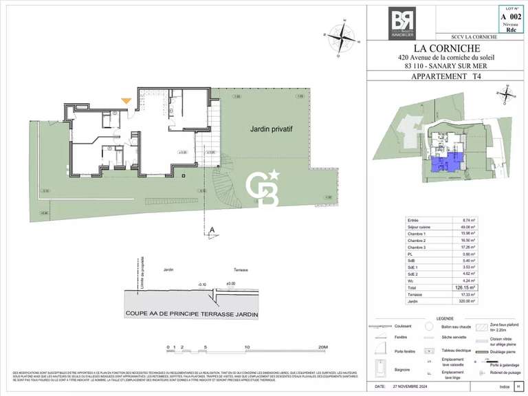 Appartement Sanary-sur-Mer - 3 chambres - 127m²
