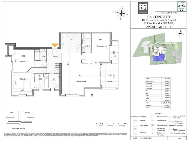 Appartement Sanary-sur-Mer - 3 chambres - 127m²
