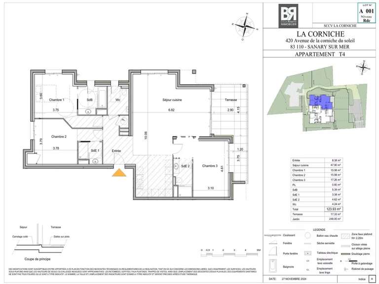 Appartement Sanary-sur-Mer - 3 chambres - 125m²