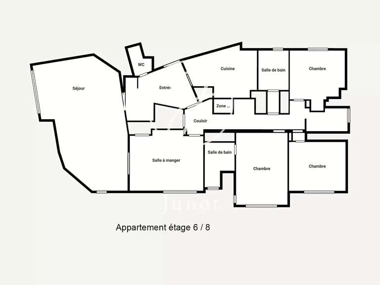 Appartement Lille - 3 chambres - 166m²