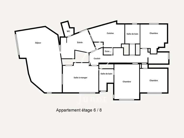 Appartement Lille - 3 chambres - 166m²