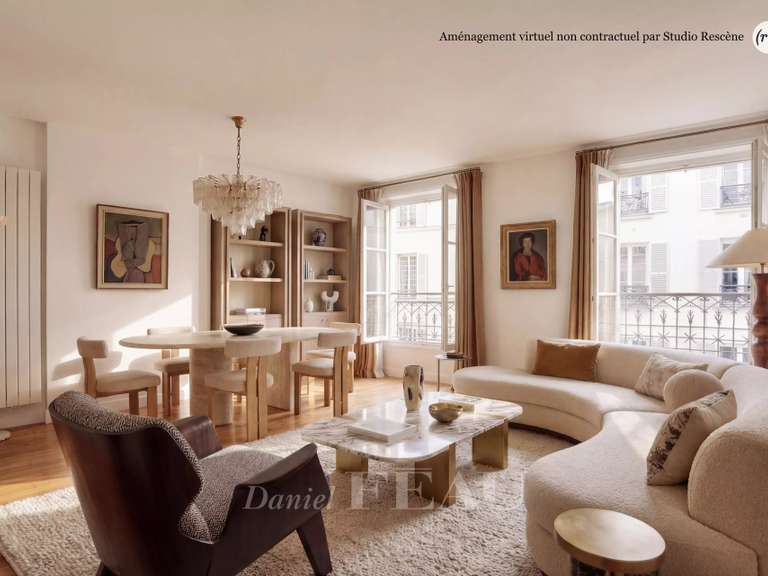 Appartement Paris 4e - 1 chambre - 54m²