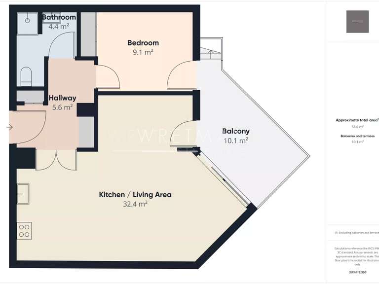 Appartement Cagnes-sur-Mer - 2 chambres - 53m²