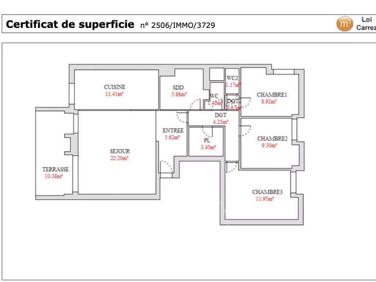 Appartement Cassis - 3 chambres - 86m²