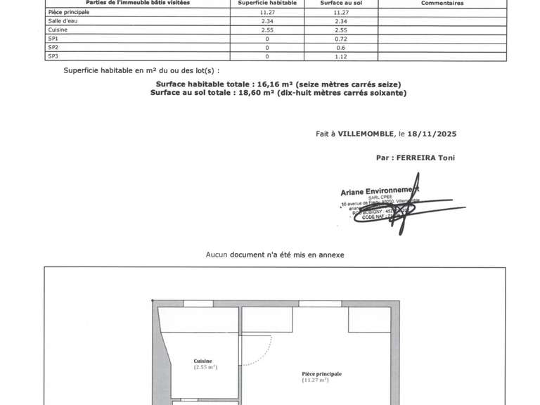 Apartment Paris 17e - 16m²