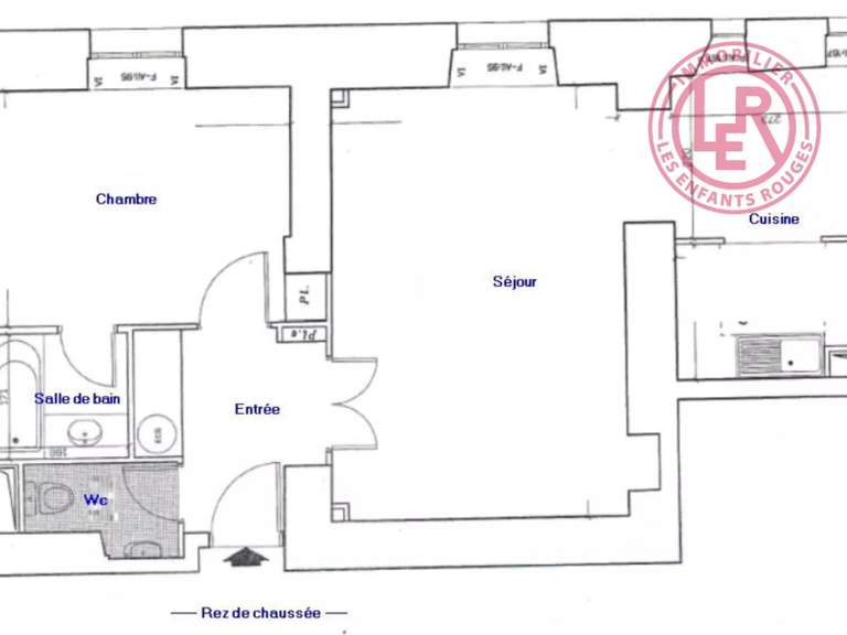 Appartement Paris 6e - 1 chambre - 59m²