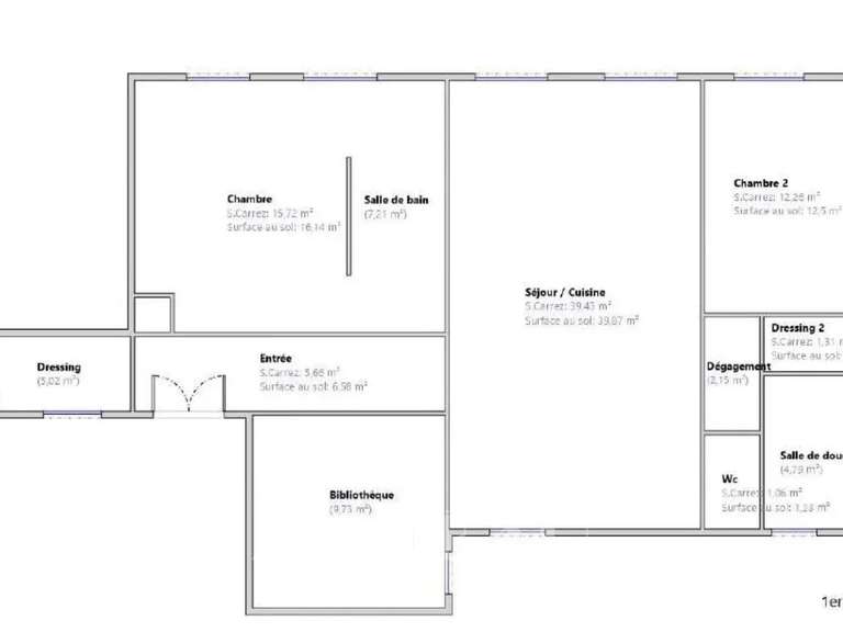 Appartement Versailles - 3 chambres - 104m²