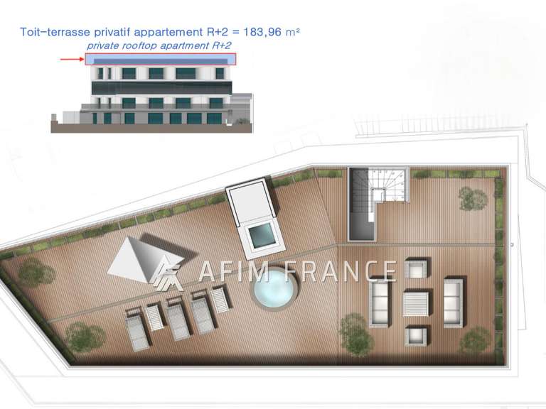 Appartement avec Vue sur mer Cap-d'Ail - 3 chambres - 155m²