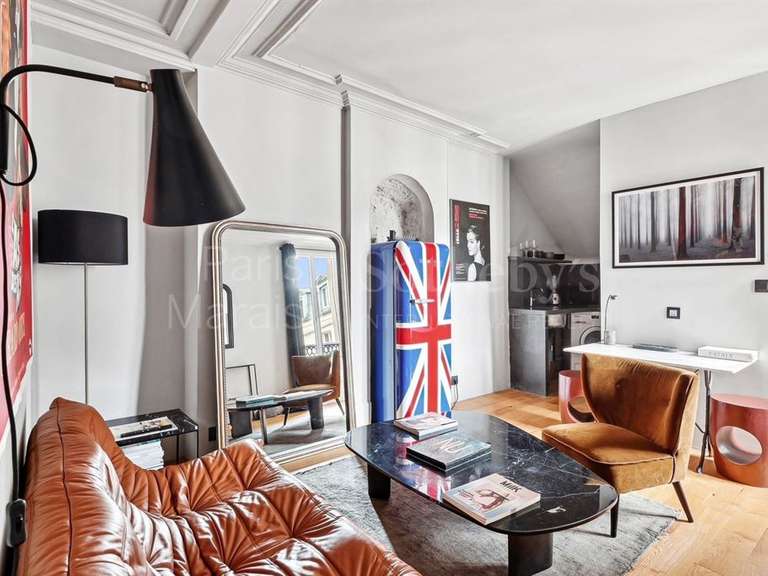 Appartement Paris 3e - 1 chambre - 30m²