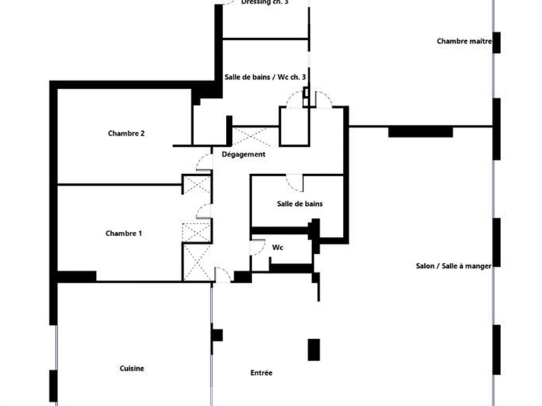 Appartement Paris - 4 chambres - 186m²