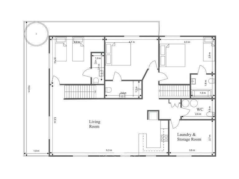 Appartement Morzine - 5 chambres - 143m²