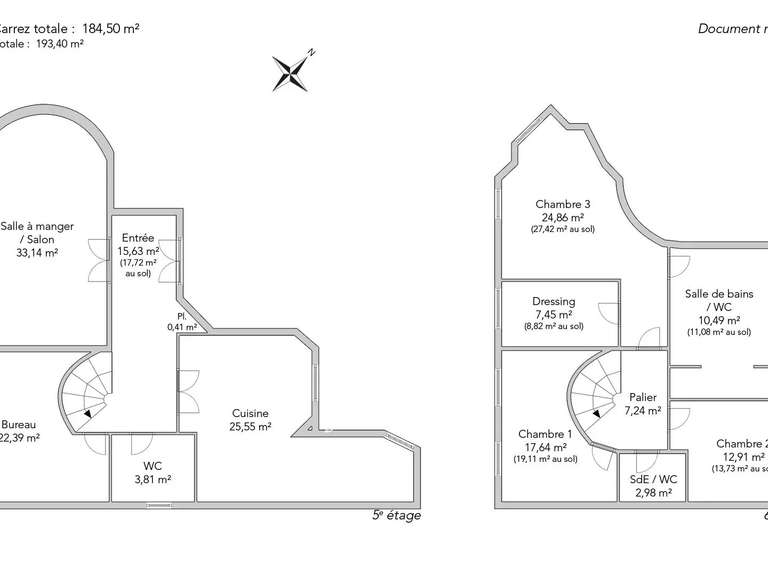 Apartment Paris 17e - 3 bedrooms - 185m²