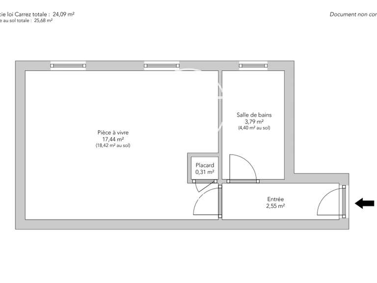 Appartement Paris 16e - 24m²