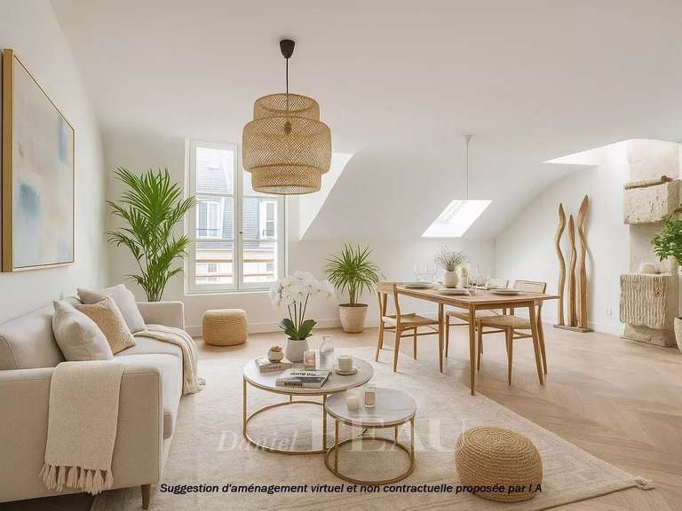 Appartement Paris 3e - 1 chambre - 49m²