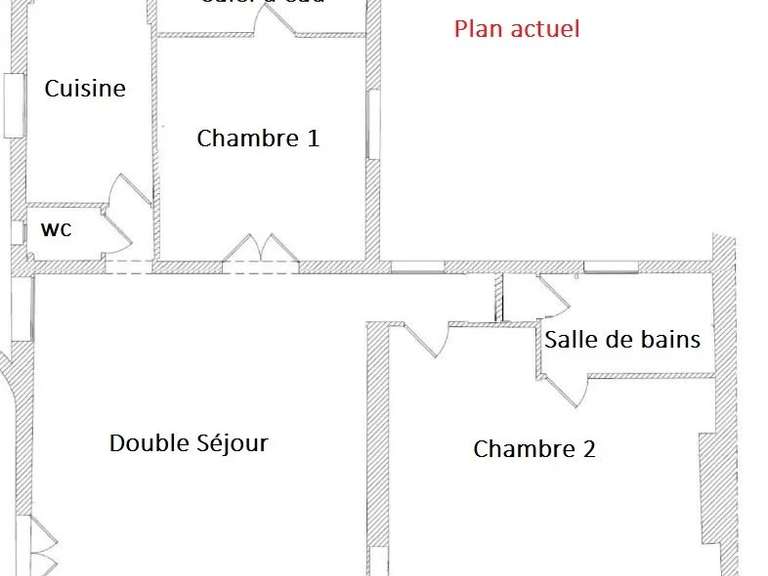 Appartement Paris 16e - 3 chambres - 90m²