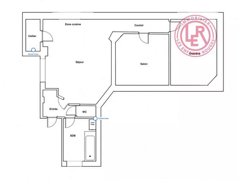 Appartement Paris 11e - 2 chambres - 70m²