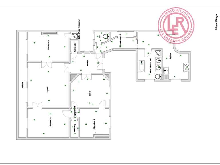 Appartement Paris 10e - 3 chambres - 130m²