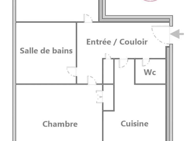 Appartement Paris 4e - 1 chambre - 40m²