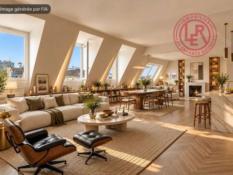 Appartement Paris 4e - 2 chambres - 101m²