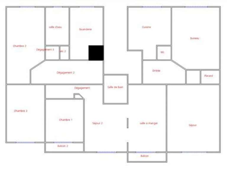 Appartement Paris 15e - 4 chambres - 154m²