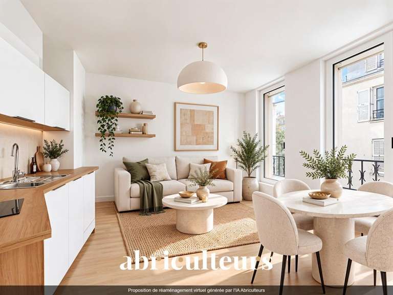 Appartement Paris 18e - 1 chambre - 25m²