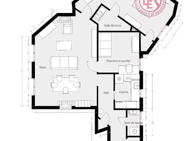 Apartment Paris 11e - 2 bedrooms - 84m²