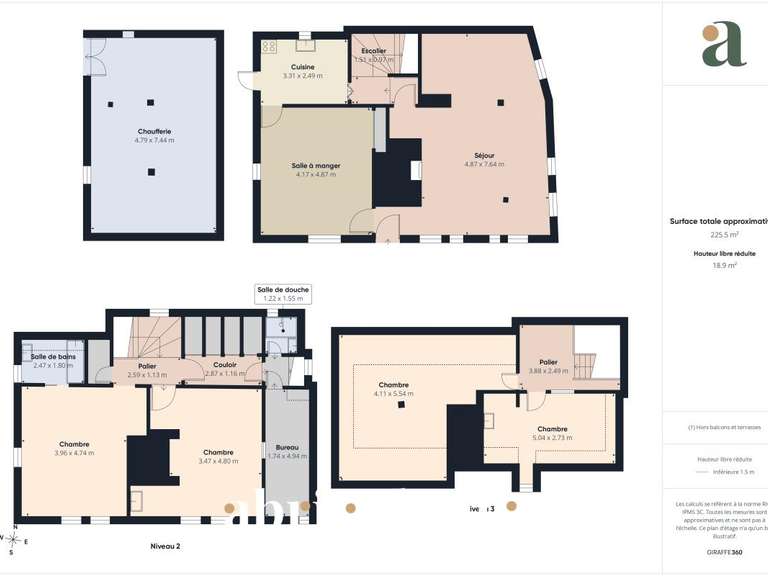 Maison Saint-Julien-sur-Calonne - 5 chambres - 190m²
