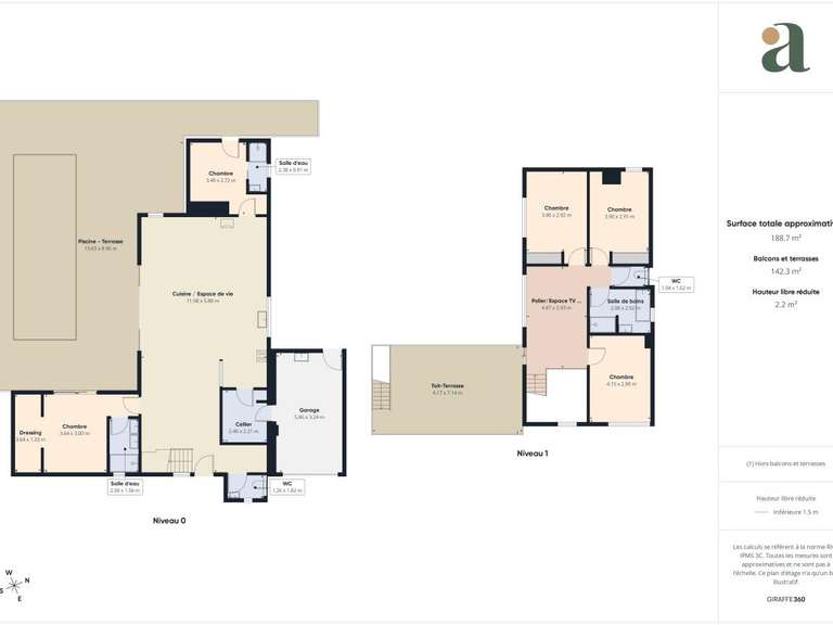 Maison Seignosse - 5 chambres - 165m²