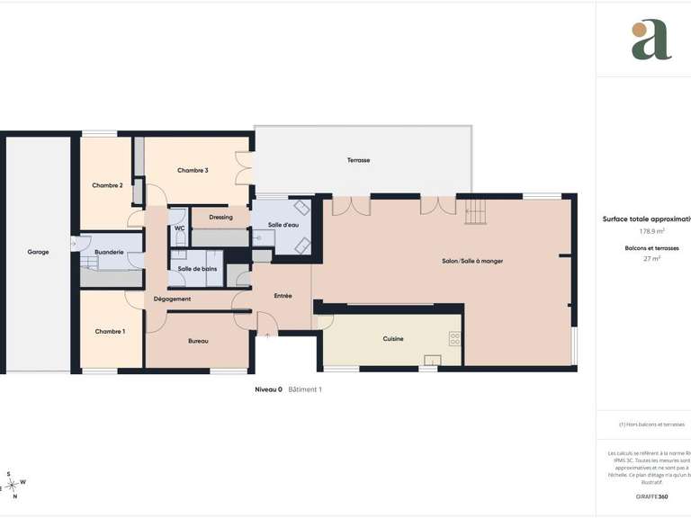 Maison Orvault - 5 chambres - 204m²