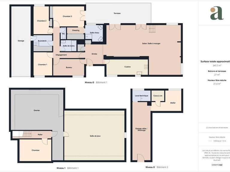 Maison Orvault - 5 chambres - 204m²