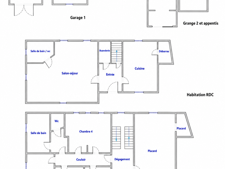 Maison Cassagnes-Bégonhès - 4 chambres - 200m²