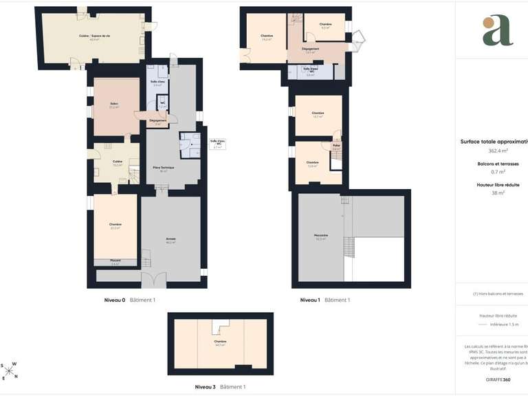 Maison Orgon - 6 chambres - 310m²